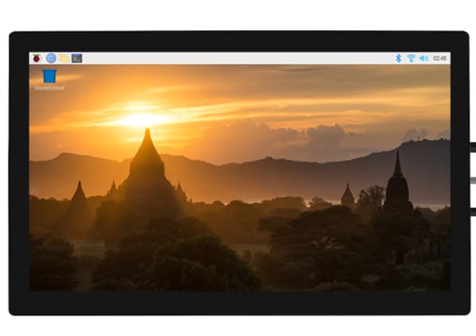 10.1inch QLED Quantum Dot Display Compatible with Raspberry Pi Capacitive Touch 1280×720 Pixels Resolution G+G Toughened Glass Panel Supports Jetson Nano Windows Game Console