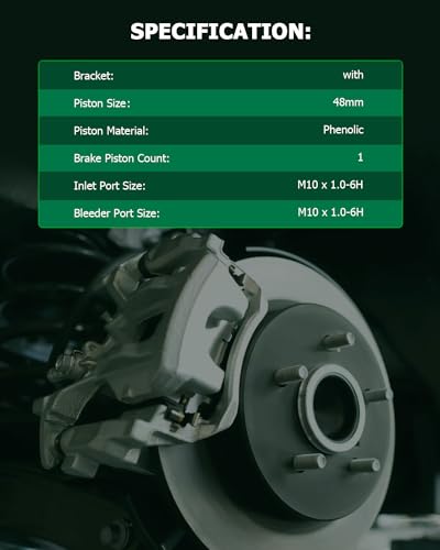 Image of SCITOO Rear Left Brake Caliper With Bracket 18B4712 Compatible For Chevy Blazer 98-05 For Chevy S10 98-04 For GMC Jimmy 98-05 For GMC Sonoma 98-04 For Isuzu Hombre 98-00 For Oldsmobile Bravada 98-01
