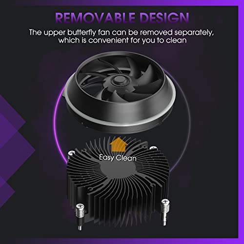 Vetroo Shadow Low-Profile Cpu Cooler, 90Mm Addressable Rgb & Pwm Fan, Premium Aluminum Fins 95W Tdp Air Cooler For Intel Lga 1200/115X #TOP7