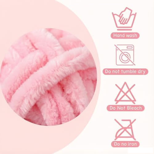 4 Pack Velvet Chenille Yarn for Crocheting, Handcrafts Weaving Velvet Yarn — view 5