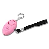 Schramm® Taschenalarm pink Panikalarm Selbstschutz 130db Schlüsselanhänger Taschenlampe Taschen Alarm Schlüssel Panik Selbstverteidigung