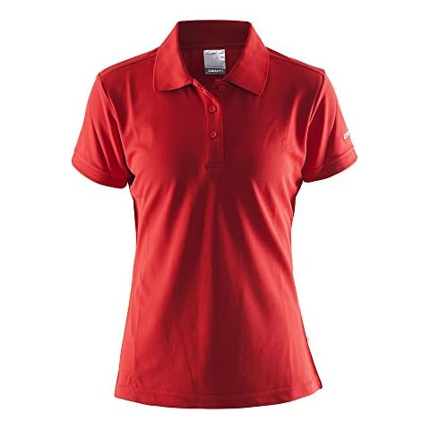 Craft Damen Polohemd Polo Pique Classic W red M Cover