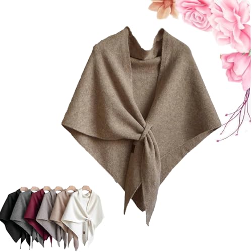 Murou Fashion Shawl, 2025 Knitted Women's Wool Shawl Wraps, Fashion Triangle Scarf for Women Gifts
