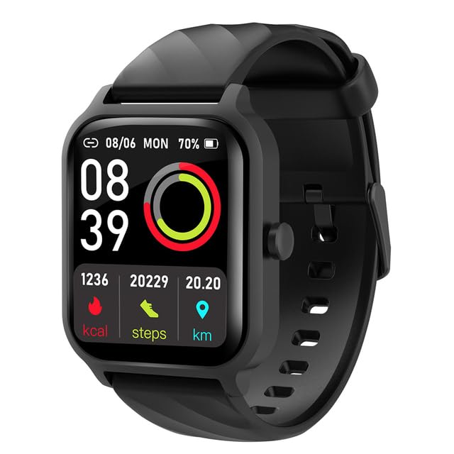 AEsmart - Kaimorui LW82 Pro Bluetooth Са|| Smart Watch Women Men Smartwatch Fashion Ladies Sport Watch Waterproof Girl Fitness Bracelet (black)