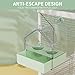 YOOSO WING Hanging Bird Bath for Cage, 3-in-1 Multifunctional Bathtub -Bath, Feeder & House for Small to Medium Lovebirds, Finches, Parakeets – Essential Bird Cage Accessory (White)