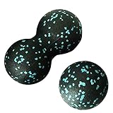 Material: Este conjunto de bolas de masaje está hecho de espuma EPP de alta densidad, no tóxica, fácil de limpiar, y puede transportar cientos de libras.