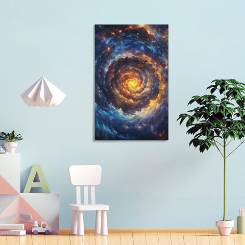 Impression sur toile vortex cadeau deco maison originale 40x60cm
