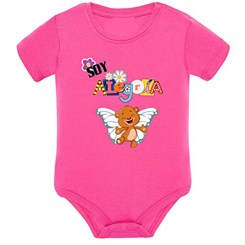 Body bébé manches courtes anti-irritation en coton rose facile à enfiler 6-9m