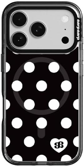 Magnetic for iPhone 17serise Case, Thin Slim Anti-Scratch Soft TPU Bumper Shockproof Rubber Protection, Drop Protectiom, Cute Design(Wavelabel+) (Black pop-Black, iPhone 17 Pro)