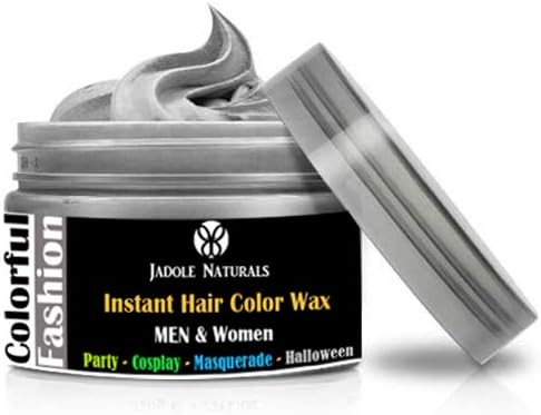 Jadole Naturals Temporary Hair Coloring Wax 120ml Natural Matte Hairstyle Hair Dye - Silver Ash