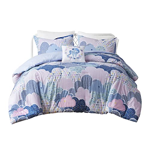 Urban Habitat Kids Comforter Vibrant Fun And Playful Unicorn Print Down Alternative All Season Children Bedding-Set, Girls Bedroom Décor, Twin/Twin Xl, Harmony Blue With 1 Dec Pillow #TOP7