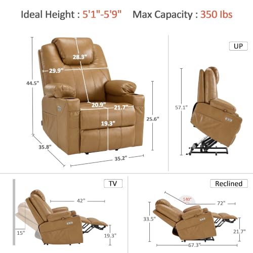 Image of MCombo Power Lift Recliner Chair for Elderly, Heat and Massage 7040(Medium)