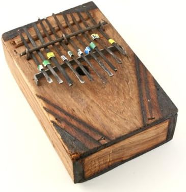 Fair Trade Kenyan Small Wooden Kalimba Thumb Piano 10-Note
