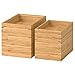 Ikea Dragan, Set di scatole in bambù; 2 Pezzi
