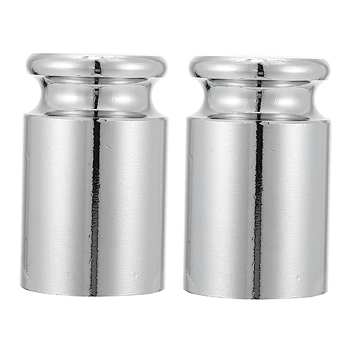 TOPPERFUN 2pcs Calibration Weights Chrome Plated Precision Gram Weighing Scale for Education