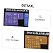 Anneome 2sets Self-Adhesive Monthly Calendar Stickers Daily Planner Tabs for DIY Organization for Students Office Workers and Scrapbooking