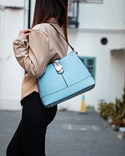 MKF Collection Shoulder Bag for Women, Vegan Leather and Faux Snake Trim, Fashion Hobo Handbag Messenger Purse3