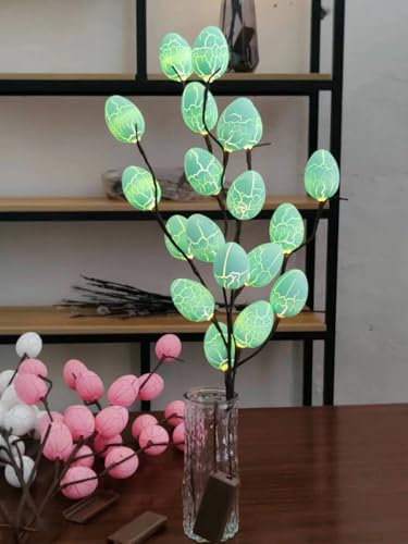 Image of Ulalaza 27.5'' 2 Branches 40 LED Bulbs Twig Lamp Battery Operated LED Lighted Willow Branches Vase Fillers Use for Christmas Home Party Decoration Indoor Outdoor