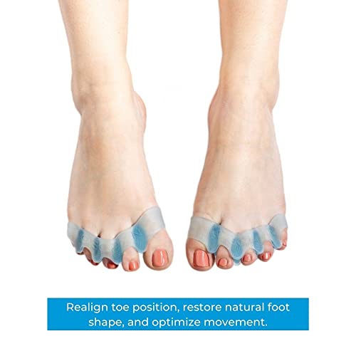 Naboso Splay - Gel Toe Stretcher, Separator And Straightener For Correction Of Bunions, Hammer Toes And Restore Natural Foot Shape #TOP2