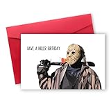 GerDiny Funny Jason Gifts & Cards: Horror-Themed Birthday & Halloween Cards for Men & Women