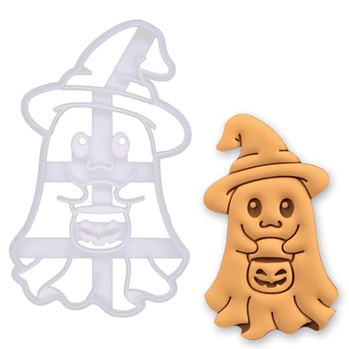 BAKERLOGY "Boo for Treats" Ghost Cookie Cutter – Cute Halloween