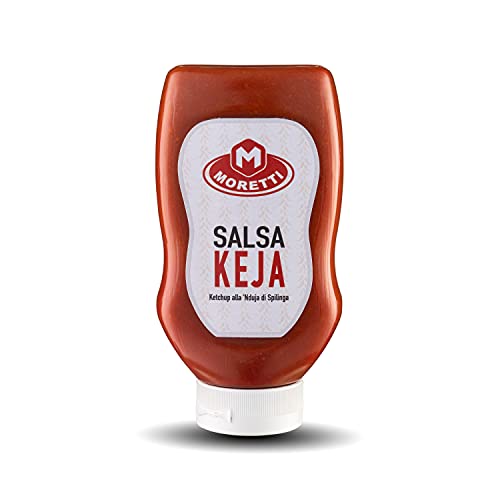 Moretti® Salsa KEJA | Spilinga Nduja Ketchup | 270g Envasado en Botella con Dispensador Cover
