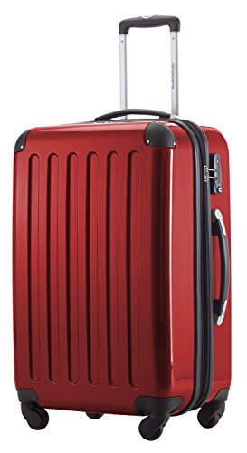 Valise rigide extensible Hauptstadtkoffer Alex 65 cm rouge 74 L avec trolley et roues doubles TSA
