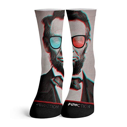 Function - Abe Lincoln 3d Glasses Fashion Socks3