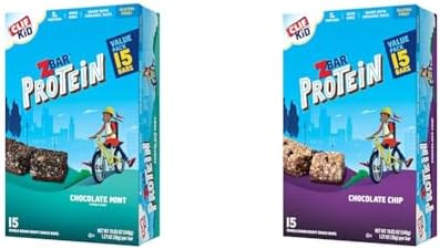 Clif Kid Zbar Protein Chocolate Mint & Chocolate Chip Crispy Whole Grain Snack Bars - Made with Organic Oats - Non-GMO - 5g Protein - 1.27 oz. (15 Pack) image 2