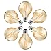 Produktbild MENTA Glühbirne Globe Vintage G80 E27 4W LED Retro Lampe Soft Spiral Filament Dekorative Glühbirne Ersetzt 40W 400LM Warmweiss 2700K 220-240V Filament Fadenlampe Nicht Dimmbar - 6 Stück