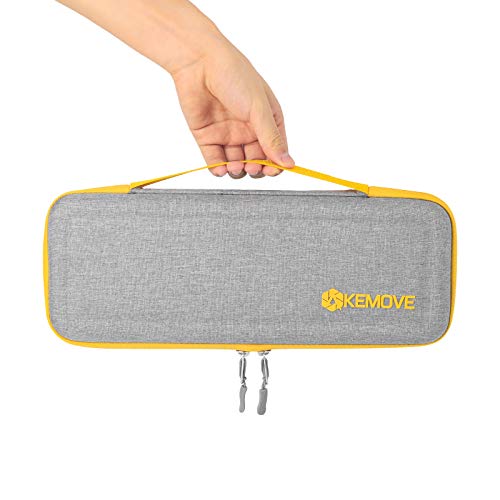 Kemove 61 Key Keyboard Case Hard Eva Keyboard Sleeve Travel Case Protective Pouch, Mechanical Keyboard Storage Carrying Case Compatible With 60% Gaming Keyboard #TOP5