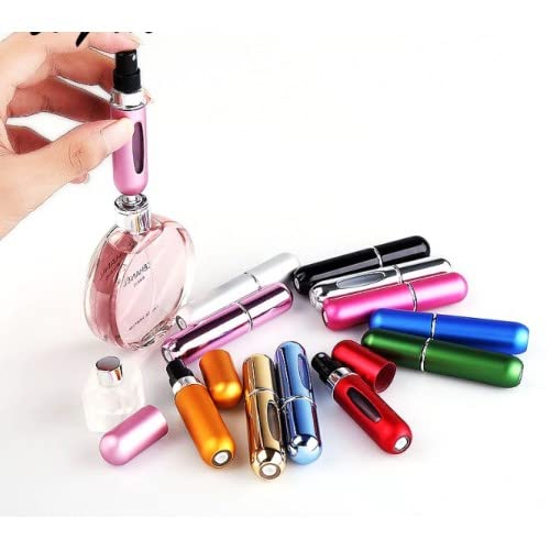 Doldurulabilir Parfüm Şişesi, Cep Boy Tekrar Doldurulabilir Parfüm Şişesi 5 Ml, Çanta Boy Taşınabilir Parfüm Dolum Şişesi Asorti