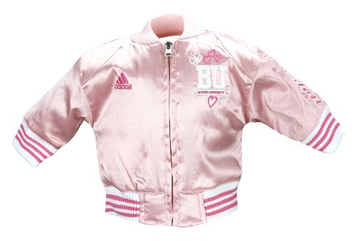 Adidas NCAA Girls Infants (0M-24M) and Toddlers (2T-4T) Pink Satin Cheer Jacket, Team Options