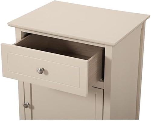 Miniatura 4 de Glory Furniture Izzy Mesita de noche de madera maciza con 1 cajón1 puerta, color beige