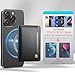 Vinich for MagSafe Wallet Magnetic RFID Blocking Card Holder Compatible with MagSafe Phones and Cases, Strong Magnet Minimalist Phone Wallet for iPhone 17/16/15/14/13/12/ Pro/Max/Plus, Black