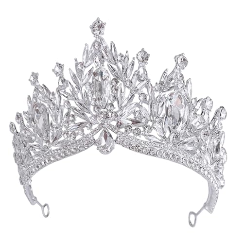 Tiara de novia hecha de aleación de zinc con rhinestone para mujeres e invitadas