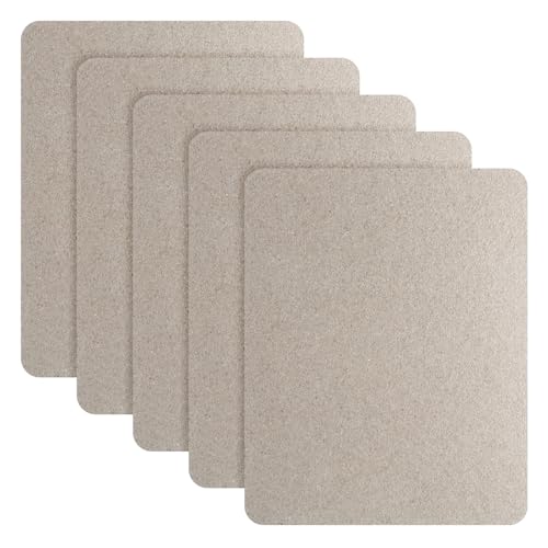 Giantree 5 Microwave Waveguide Covers, Universal Mica Sheet Microwaves Oven Accessories, Insulation for Home Office Kitchen Ultra-Thick Microwaves Oven Parts Microwave Cover Cutable Mica Board