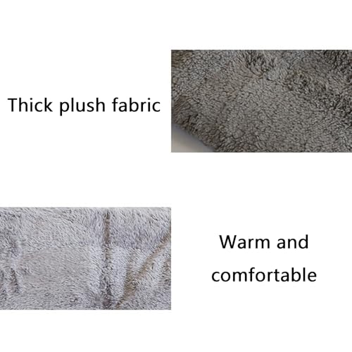 Tapis pour animaux antidérapant lavable grand format marron