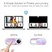 Cuxnoo Webcam Cover Slide 6 Packs, Ultra Thin Camera Privacy Protector fit for MacBook Pro, iMac, iPad Pro, Tesla Model 3, Y, X, S, and More Laptop or Tablet, Colorful Space