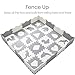 SUPERJARE 0.56” Extra Thick Baby Play Mat with Fence, 59.6