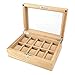 Produktbild Reine Holz Uhrenbox Schmuck Display Collection Aufbewahrungsbox Zehn Grid (Color : Beige)