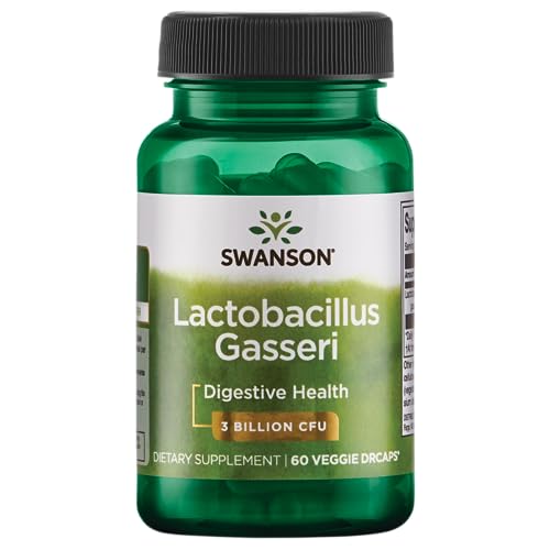 Productos Para Bajar De Peso, Swanson Lactobacillus Gasseri 3 Billion Cfu 60 Veg Drcaps, 1.9 x 3.8 x 3.5 inches