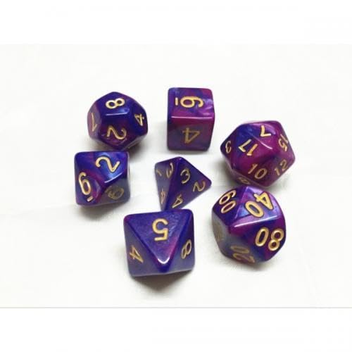 Epic Forge -Set of 7 Dice in Box - Fusion Blue and Purple