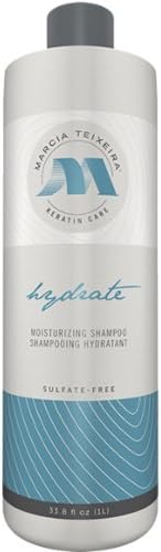 Hydrate Moisturizing Shampoo - DRY HAIR - (Color-Safe, Sulfate-free, Sodium Choloride-free, Paraben-free) Keratin Care by Marcia Teixeira Brazilian Keratin Treatment