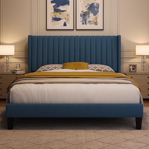 cama queen size Marca Yaheetech