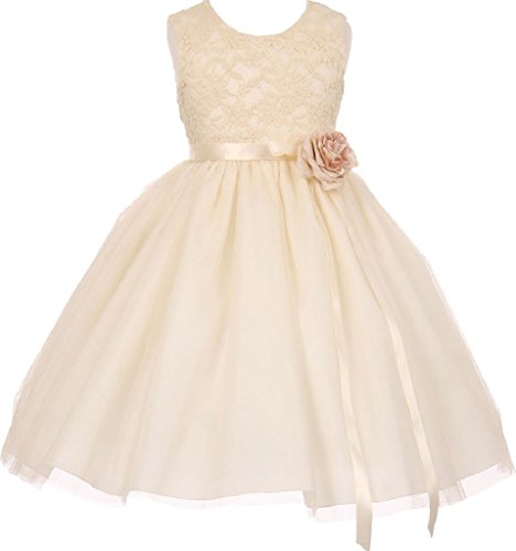 Little-Girls-Sleeveless-Two-Tone-Tulle-Junior-Bridesmaid-Flower-Girl-Dress-11C42C-Ivory-6