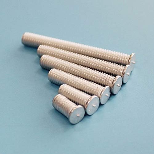 Screw Capacitor Screw M4 Aluminum cd Welder spot Welding Studs Bolt Fastener Capacitor Discharge Tool Soldering Screw Studs Connector - (Length: M4 Connector 5pcs)