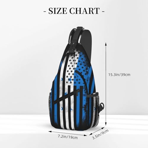 Bolso tipo bandolera deportivo para pecho negro miniatura 2