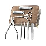 Housoutil Edelstahl Nagelknipser Zehennagelfeile und Maniküre-werkzeugen für Erwachsene...