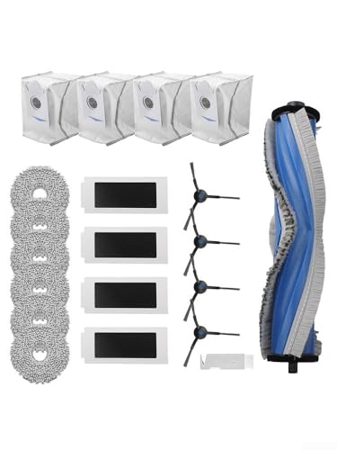 Honseadek Roboter-Staubsauger-Zubehör-Set Ersatz für T30S/T30S ProVacuum,Hauptbürste, Seitenbürsten, Filter, Wischtücher, Staubbeutel für Heimböden – Bild 3